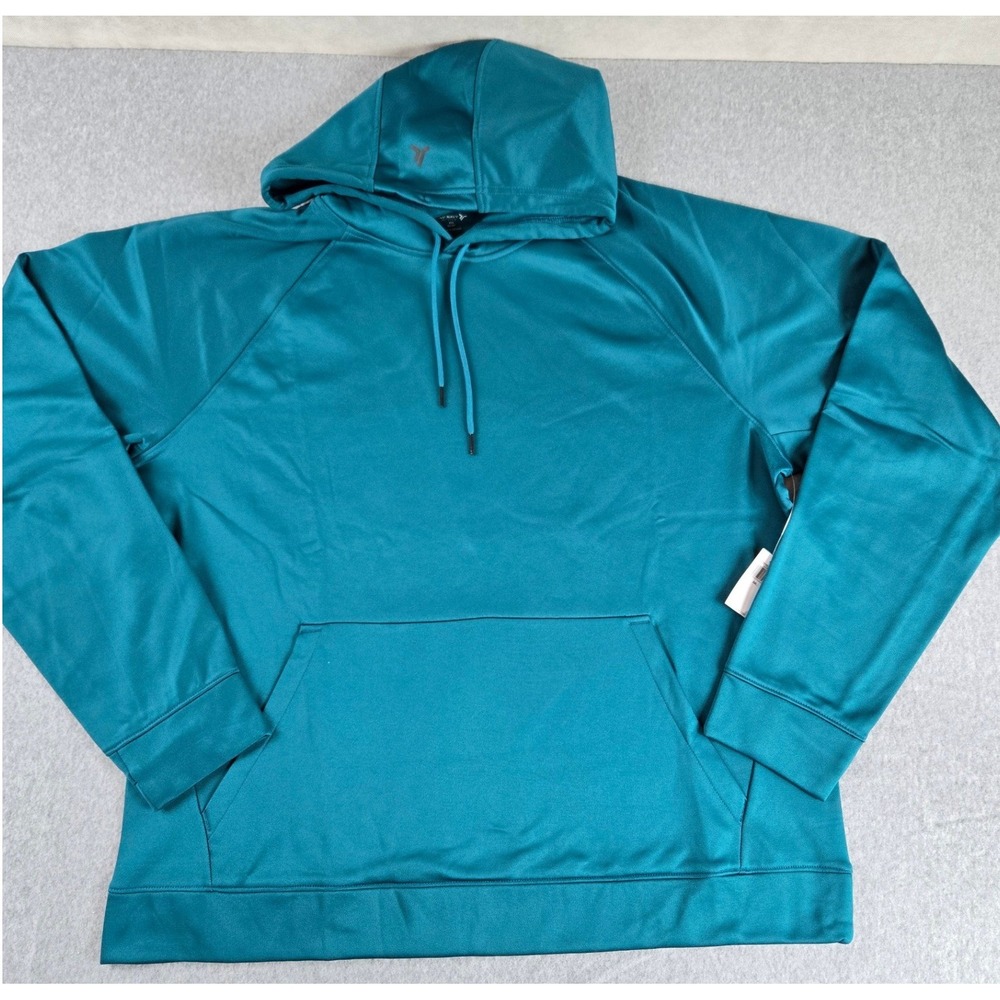 Old Navy Active Go-Dry Hoodie Womens Size XXL Teal Blue Hooded Sweatshirt NWT